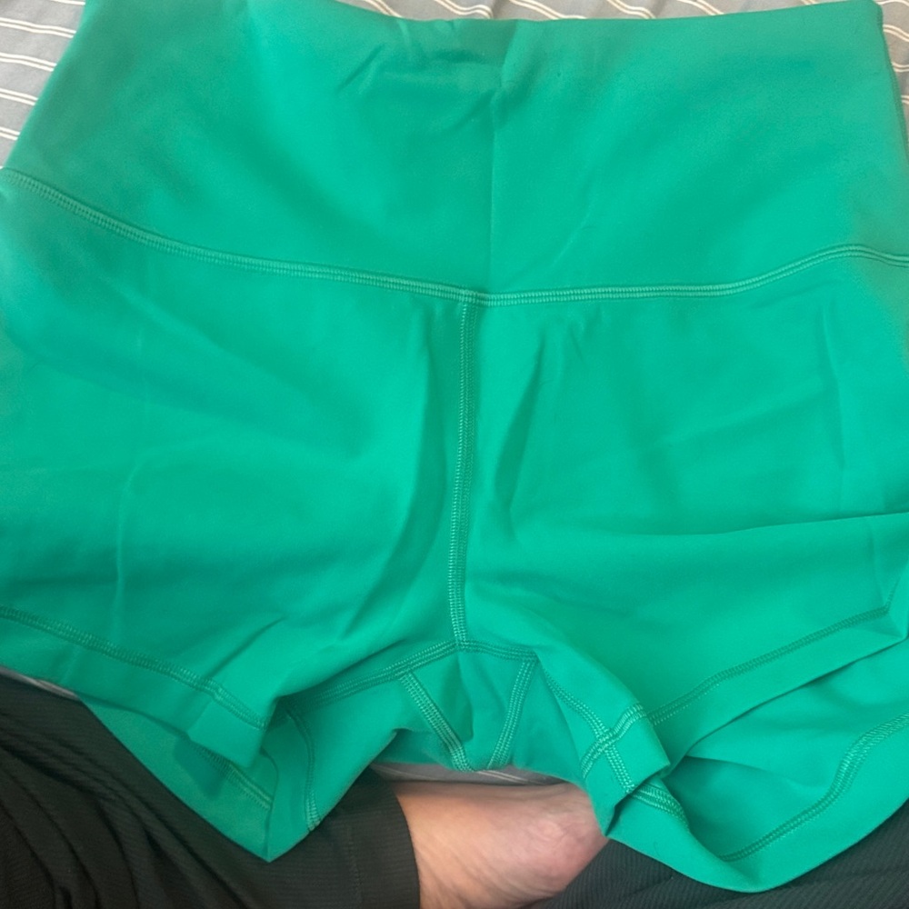lululemon Wunder Train Contour Fit High-Rise Shorts Kelly green - Picture 3 of 5